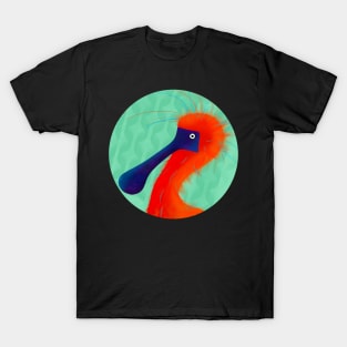 Rare orange bird sticker colorful and funky T-Shirt